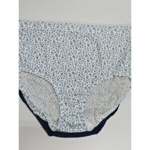 Jockey Women's Briefs 100% Cotton Comfort  Sz 7 LG Floral/Solid 2 Pairs